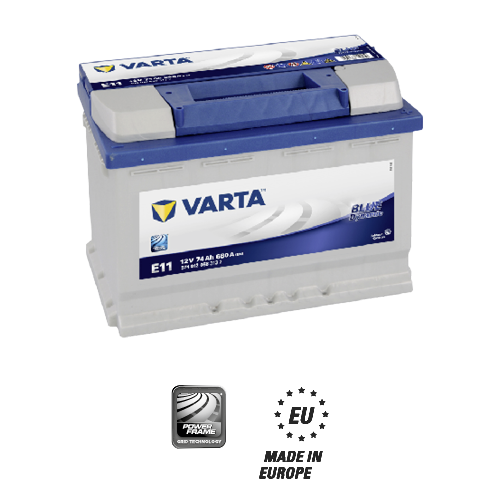 12 Volt 74 Ah Varta Akü
